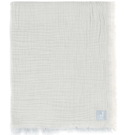 Jollein - Deken - Wieg - Jersey - Stripe - Sea Green - Ivory - 75x100 cm