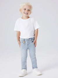 Name It - Broek - NMMTheo - Slim Fit - Light Blue Bleached Denim