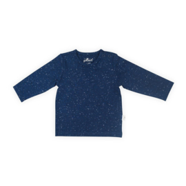 Jollein - Shirt - Lange - Mouw - Speckled - Blauw