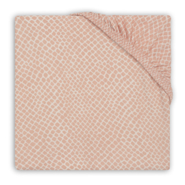 Jollein - Hoeslaken - Jersey - Snake - Pale - Pink 60x120 cm 