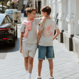 No Way Monday - T-shirt - Backprint - Light Grey