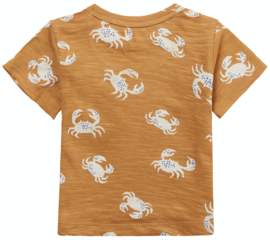Noppies - T-shirt - Mentor - Apple - Cinnamon - Krab - Maat 56