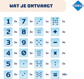 Coblo - Toppers - Cijfers - 60 - Stuks