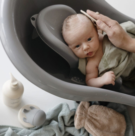 Mushie - Badborstel - Cradle Cap - Siliconen - Blush - Shifting Sand
