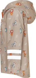 Playshoes - Regenjas - Wilde Dieren - Taupe