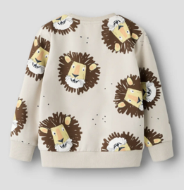 Name It - Sweater - Trui - NMMSAKU - Silver Lining - Leeuw