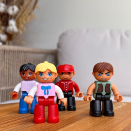 Coblo - Speelfiguren - Poppetjes - 4 - Stuks