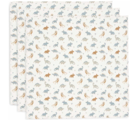 Jollein - Hydrofiele - Doeken - Roarsome - 70x70 cm - 3-pack