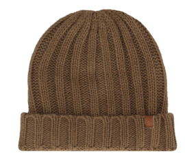 Sarlini - Jongens - Knit - Muts - Dark - Camel - 8/12 jaar