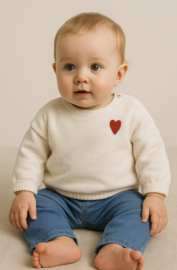Noppies - Trui - Sweater - Marlon - Oatmeal - Melange
