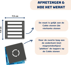 Coblo - Toppers - Wegen - 50 - Stuks
