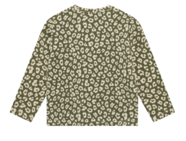 Noppies - T-shirt - Longsleeve - Luipaardprint - Groen