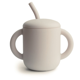 Mushie - Siliconen - Oefenbeker - Cup - Rietje - Shifting - Sand