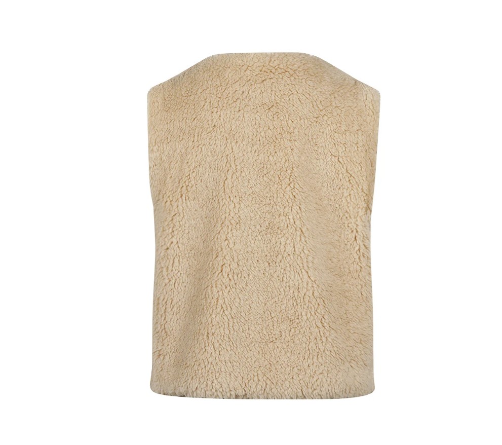 Koko Noko - Vest - Gilet - Waistcoat -  Teddy - Off - White
