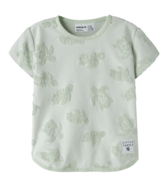 Name It - T-shirt - NBMJOSH - Badstof - Schildpadjes - Pale Aqua