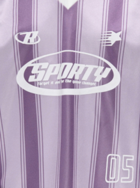Only Girls - T-shirt - Koglula - V-hals - Sporty Jersey - Crushed Grape