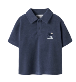 Name It - Polo - T-shirt - NMMJARED - Badstof - Vintage Indigo