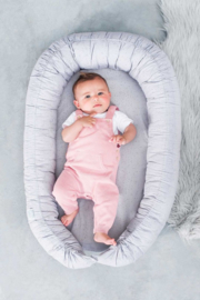 Jollein - Babynest - Mini - Dots - Mist - Grey