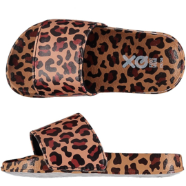 XQ Footwear - Slippers - Panterprint - Camel