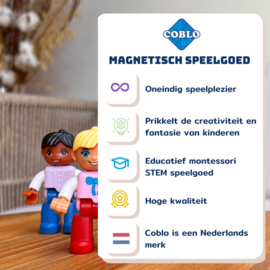 Coblo - Speelfiguren - Poppetjes - 4 - Stuks