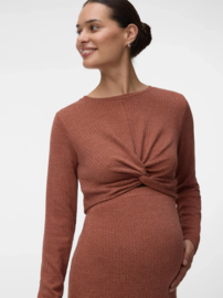 Mamalicious - Crop Top - MLMELONI - Burnt Henna