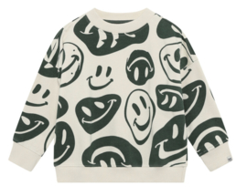 Noppies - Trui - Sweater - Smiley's - Groen