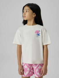 Name It - T-shirt - NKFHENNIE - Backprint - Cloud Dancer