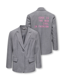 Only - Blazer - KOGLINDA - Medium Grey Melange