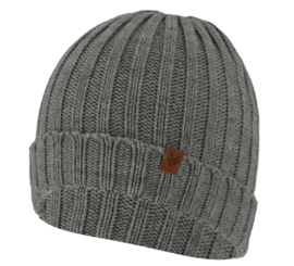 Sarlini - Jongens - Knit - Muts - Grijs - Melange - 8-12 jaar