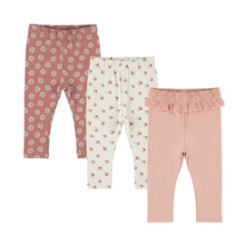 Dirkje - Leggings - 3-pack - Misty rose