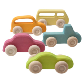 Grimm's houten Slimline auto's 5 stuks