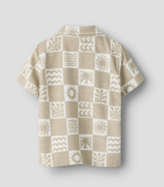 Name It - T-shirt - Blouse - NMMHERWIN - Badstof - Humus