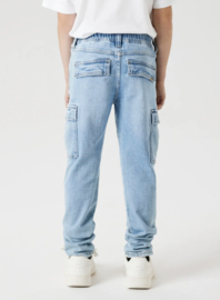 Name It - Cargo - Broek - NKMSilas - Tapered Fit - Light Blue Denim