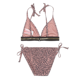 DJ DutchJeans - Meisjes - Bikini - Panterprint - Pink - Gold