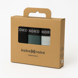 Koko Noko - Boxershorts - Donkergroen - Bio - Cotton - 3-pack