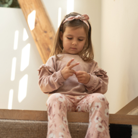 Dirkje - Flared broek met haarband - Misty rose