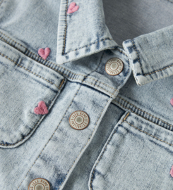 Name It - Spijkerjack - NMFELISA - Hartjes - Light Blue