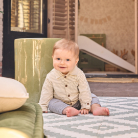 Dirkje - T-shirt - Blouse - Gestreept - Off White