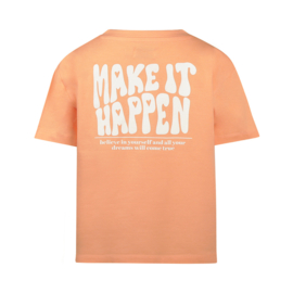 No Way Monday - T-shirt -  Faded Orange - Backprint - Loose Fit