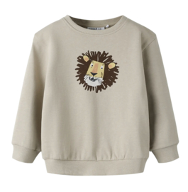 Name It - Sweater - Trui - NMMSAKU - Silver Lining - Leeuw