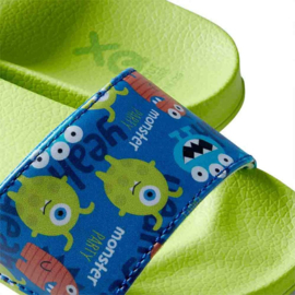 XQ Footwear - Slippers - Monsters - Groen - Blauw