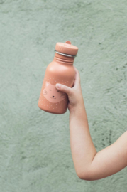 Trixie - Drinkfles - Mrs. Cat - Kat - Poes - RVS waterfles - Lekvrij - 350ml - Roze