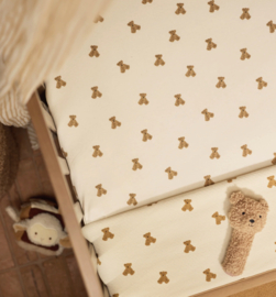 Jollein - Hoeslaken Jersey - Mini Teddy Bear - 60x120 cm