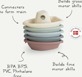 Mushie - Badspeelgoed - Bootjes - Rustic