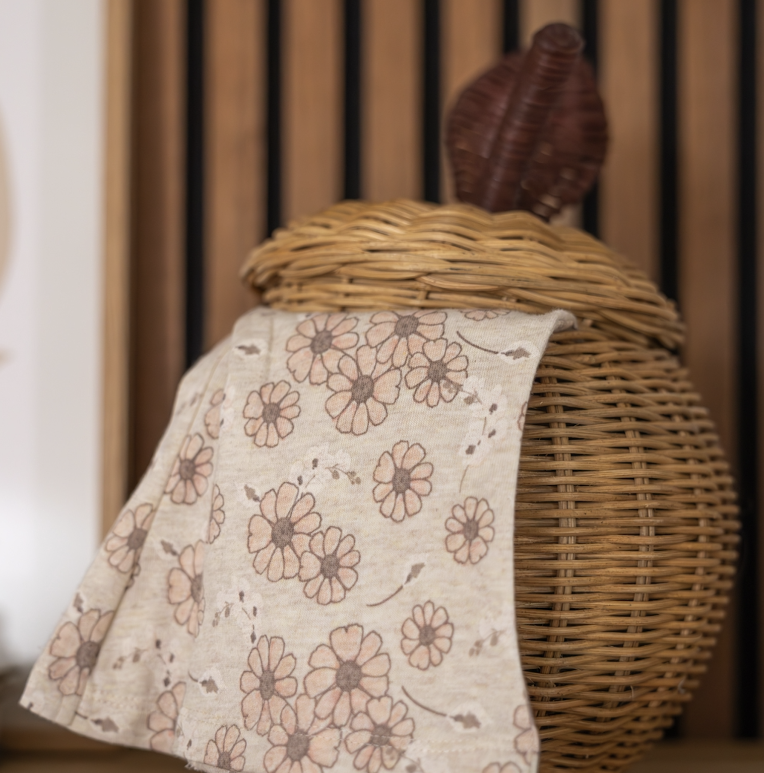 Dirkje - Flared - Broek - Off white - Bloemetjes