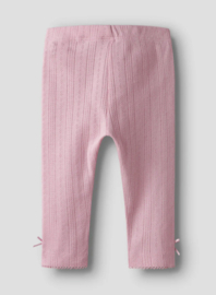 Name It - Legging - Happy - Cameo pink - Strikjes