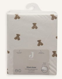 Jollein - Hoeslaken Jersey - Mini Teddy Bear - 60x120 cm
