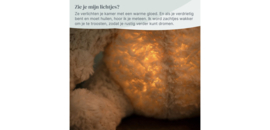 Baby's Only Bo de knuffelbeer met slaaptrainer - Baby knuffel met white noise en slimme huilsensor - Nachtlicht - Warm Linen