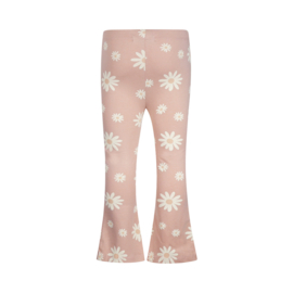 Koko Noko - Flared - Broek - Bloemetjes - Smokey Pink