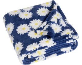 Playshoes - Fleece - Deken - Margrieten - 75 x 100 cm